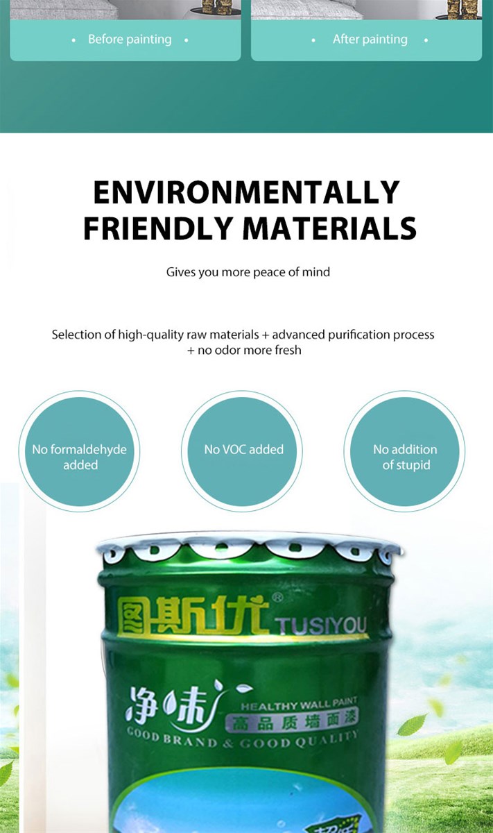 Emulsion paint multifunctional high quality exterior emulsion paint support customization