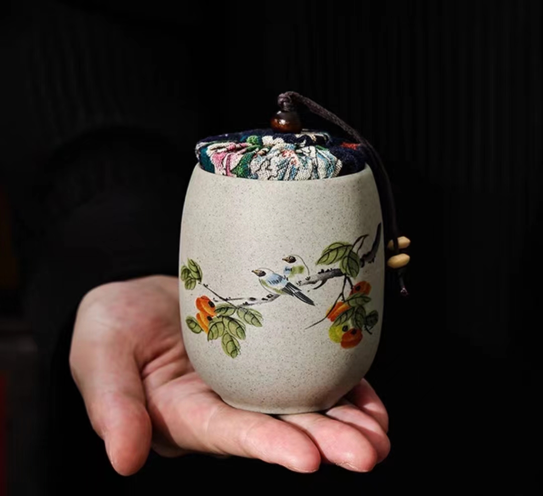 Portable ceramic sealed tea canister 50g 2022 model