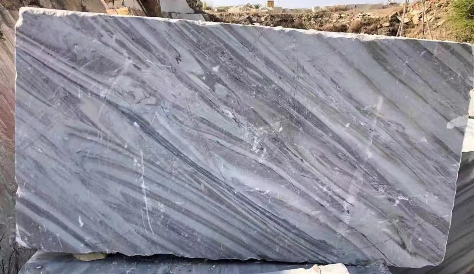 best selling Natural blue golden sand polished marble big slab for war or countertop