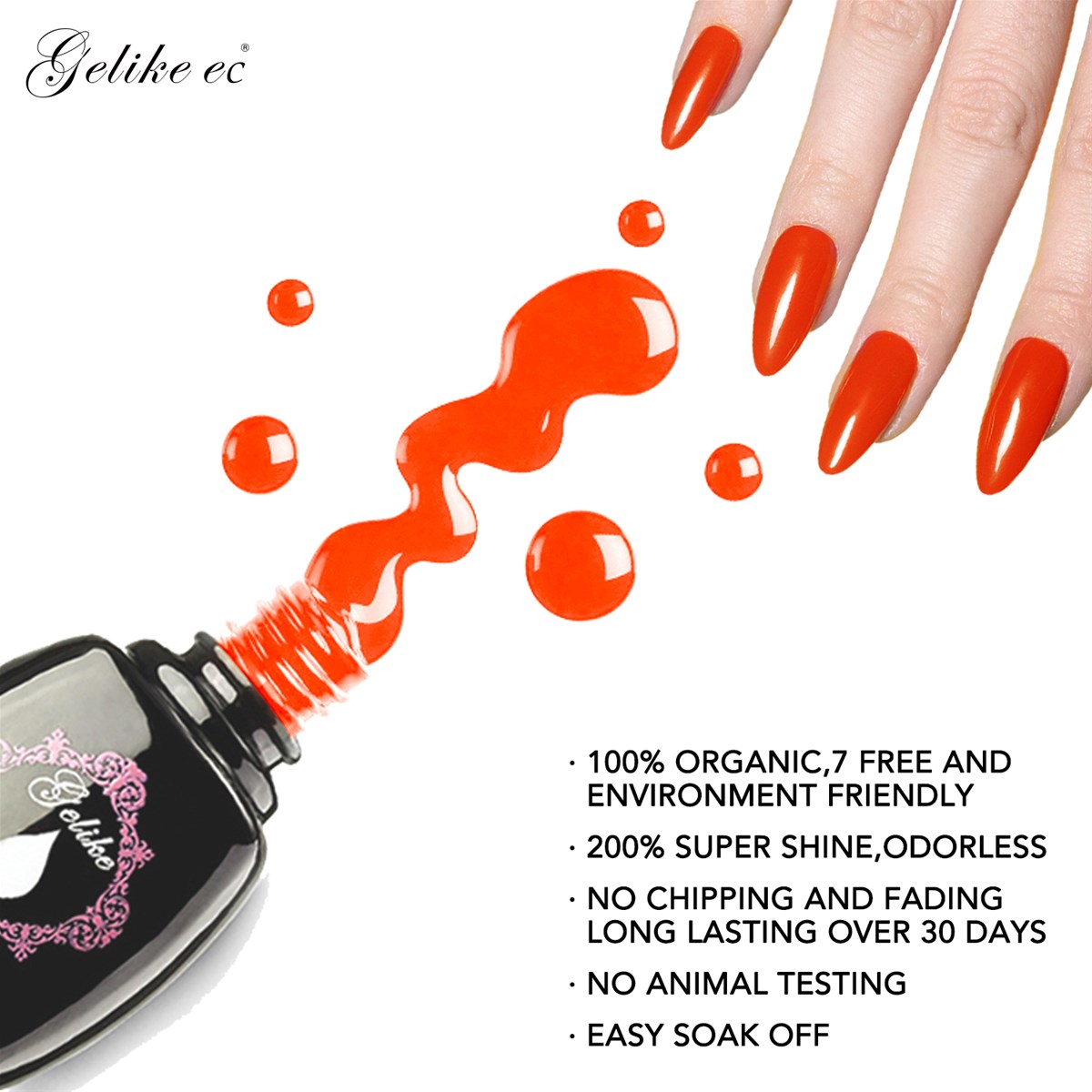 three step gel oemodm private label organic hema free easy apply organic natural UV gel rich pigment long lasting