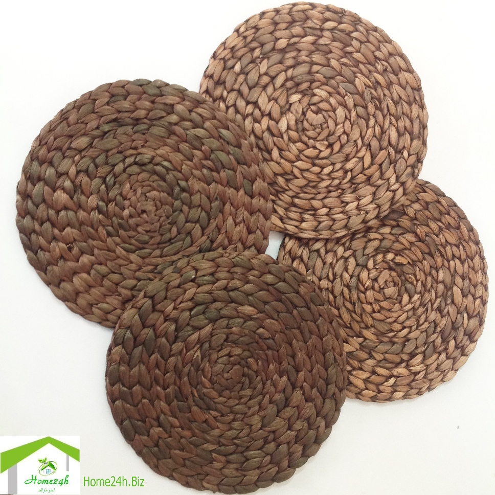 Vietnam Water Hyacinth Placemat Handmade Table Mats HO8001 D30cm