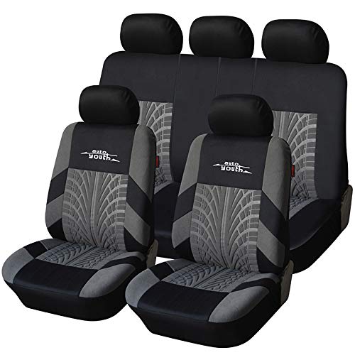 polyester universal seat cover hot sale in amazon black gray red