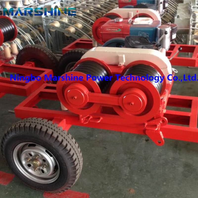Cable Pulling Winch with Double Capastans