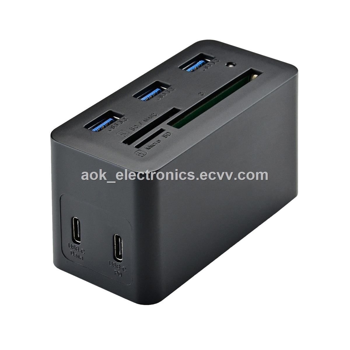 Multiport 10in1 USB C Hub with Card Reader HDMI Ethernet PD
