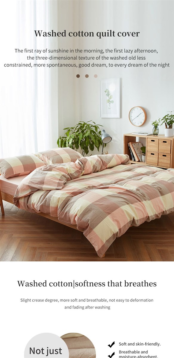 Cotton washed quilt cover multiple sizes available