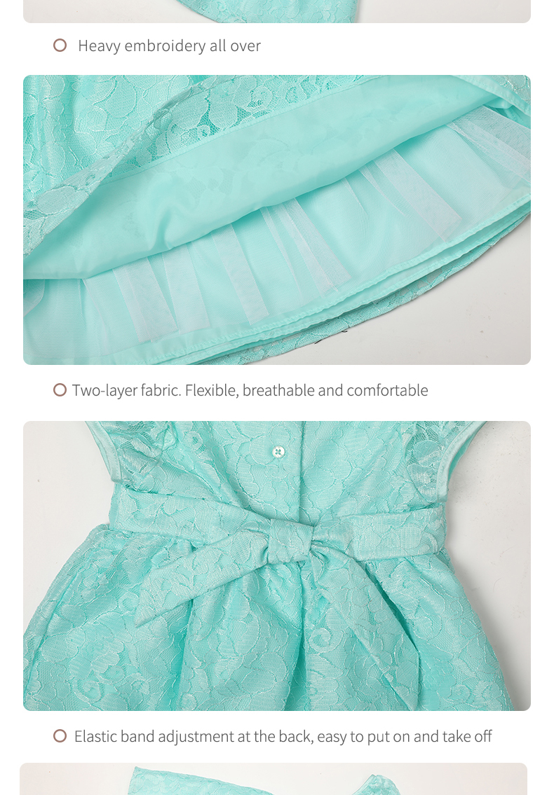 Delicate lace skirt is comfortable and lovely