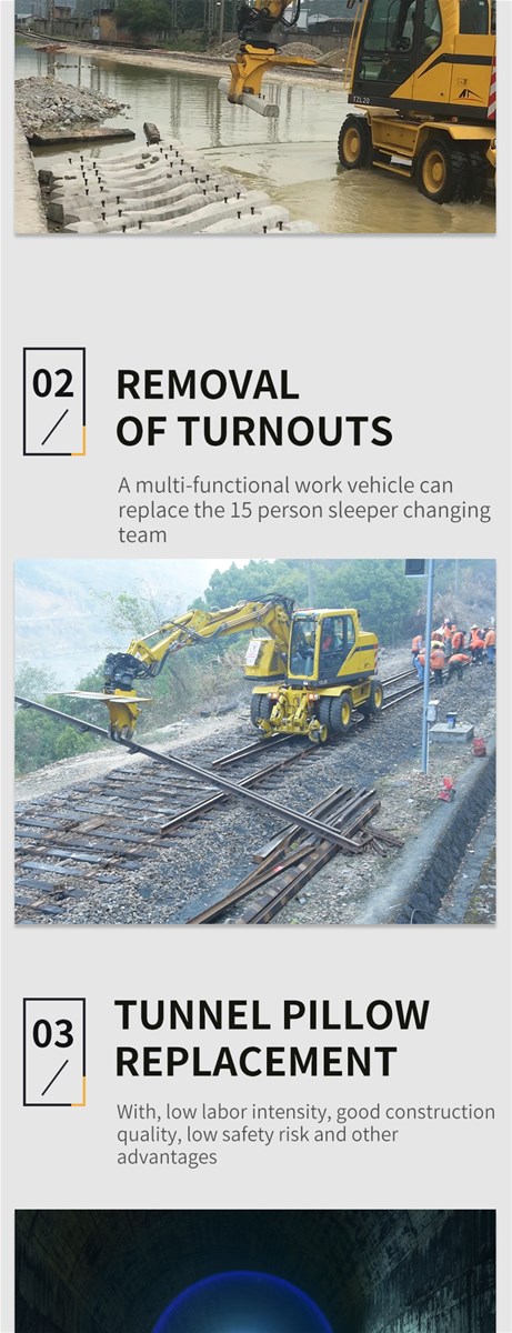 Railway public works multifunctional operation vehicle TZD08