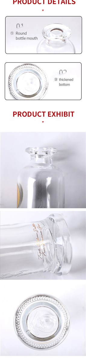 Clique VodkaCustomized Glass bottles high and low temperature combined with water transfer digital relief