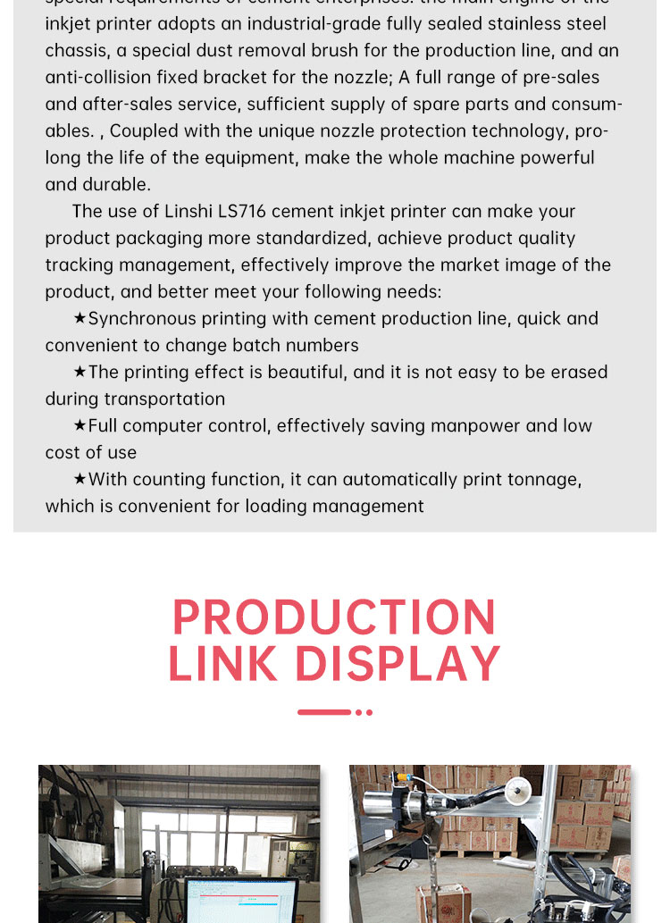 Large character inkjet coding machine Printing production date packaging food intelligent inkjet machine
