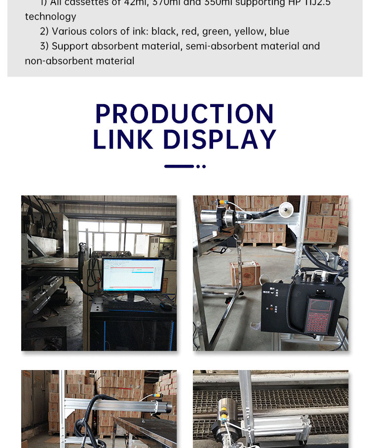 LS High resolution inkjet printer automatically prints the date