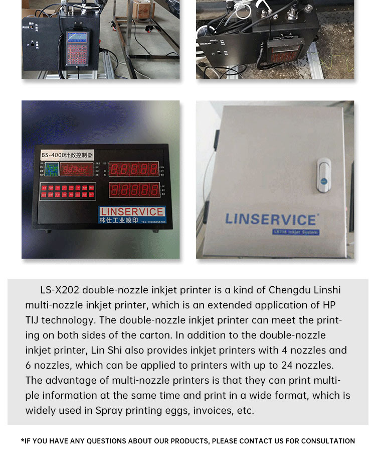 LS High resolution inkjet printer automatically prints the date