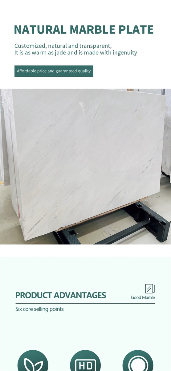 Natural marble plate building material