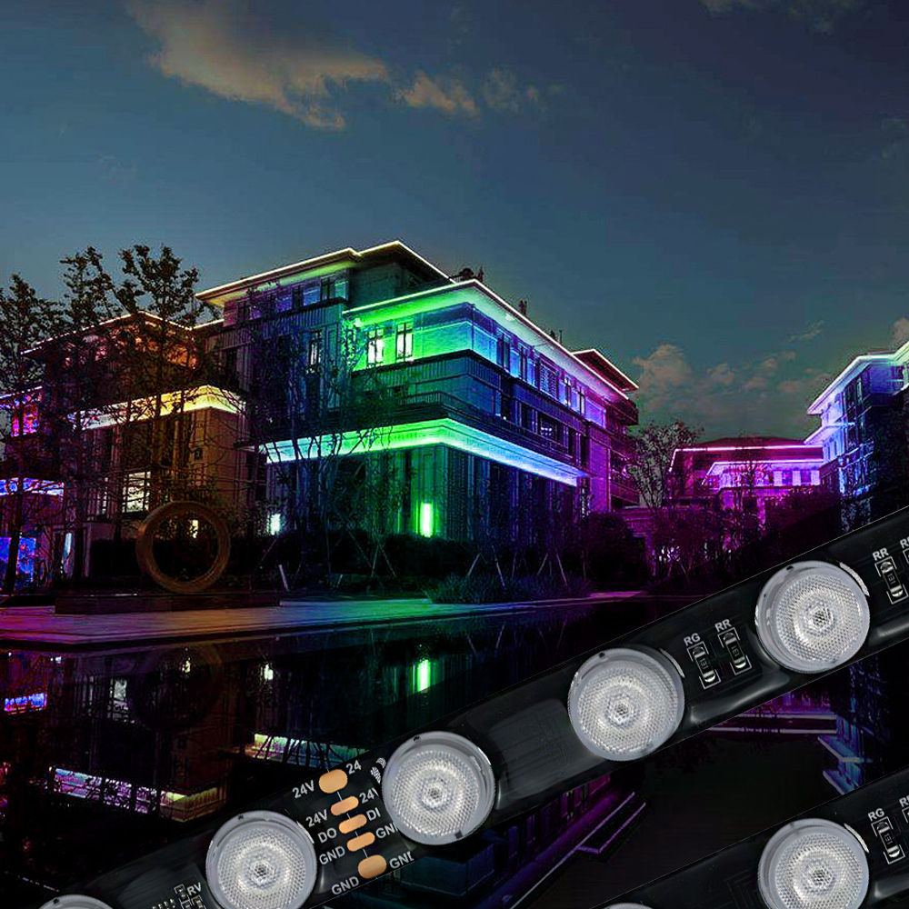 Led Wall Wash 5 meter LC512 RGBW 24ledsr 36w Outdoor Lighting Bar light With control Pixel For Building Exterior