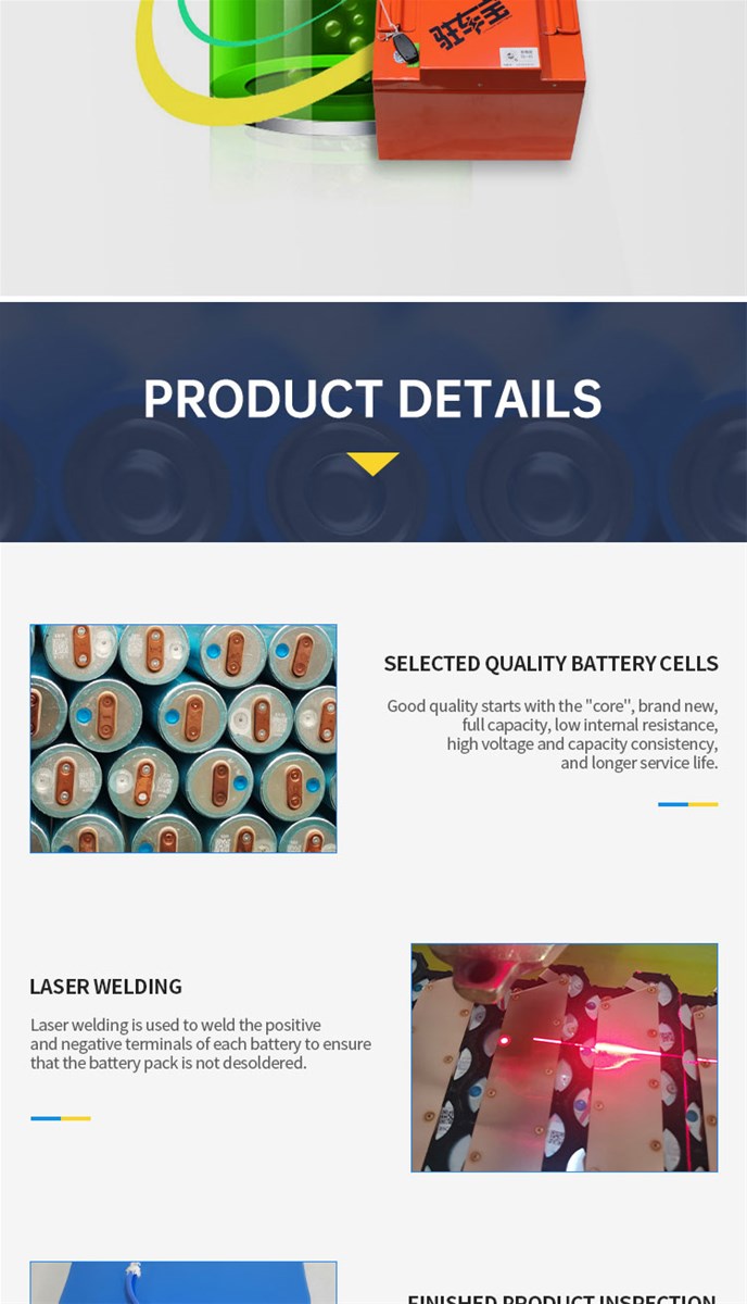 Nizong 24V Series Energy Storage Lithium Battery for Large Transport Vehicles