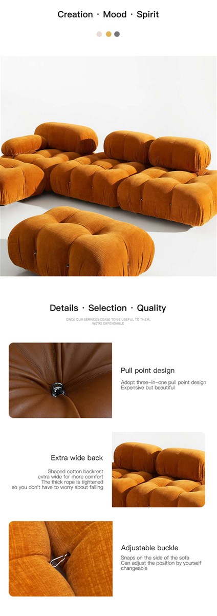 Mario bellni sofa now light luxury small apartment furniture modular sofa can be combined at will