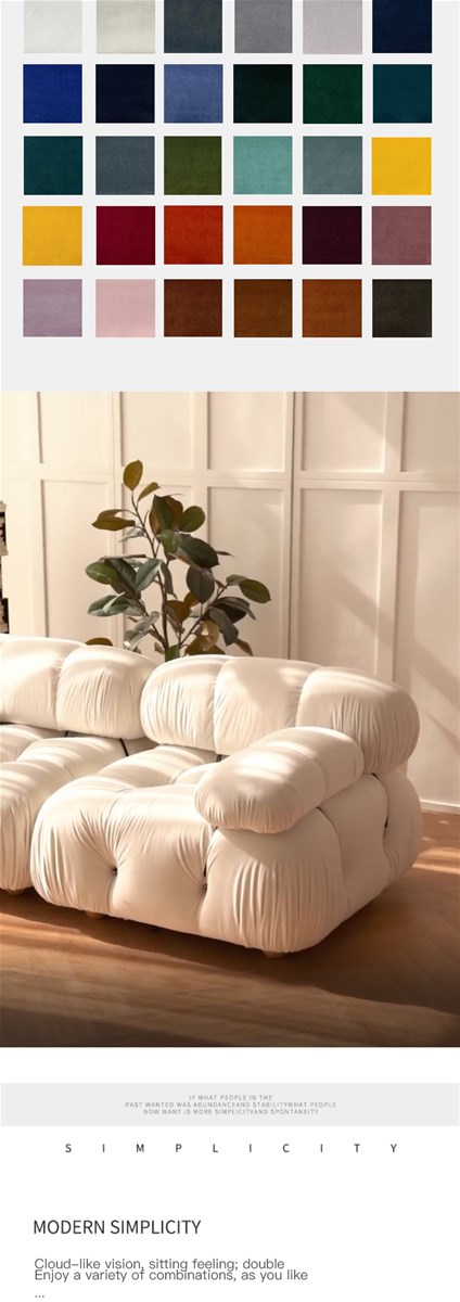 Mario bellni sofa now light luxury small apartment furniture modular sofa can be combined at will