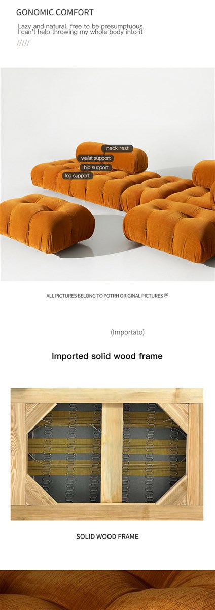 Mario bellni sofa now light luxury small apartment furniture modular sofa can be combined at will