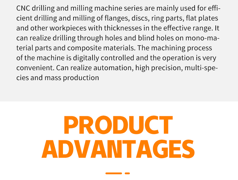 CNC drilling and milling machine