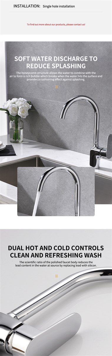 Kitchen pullout taps hot and cold water taps with swivel pullout