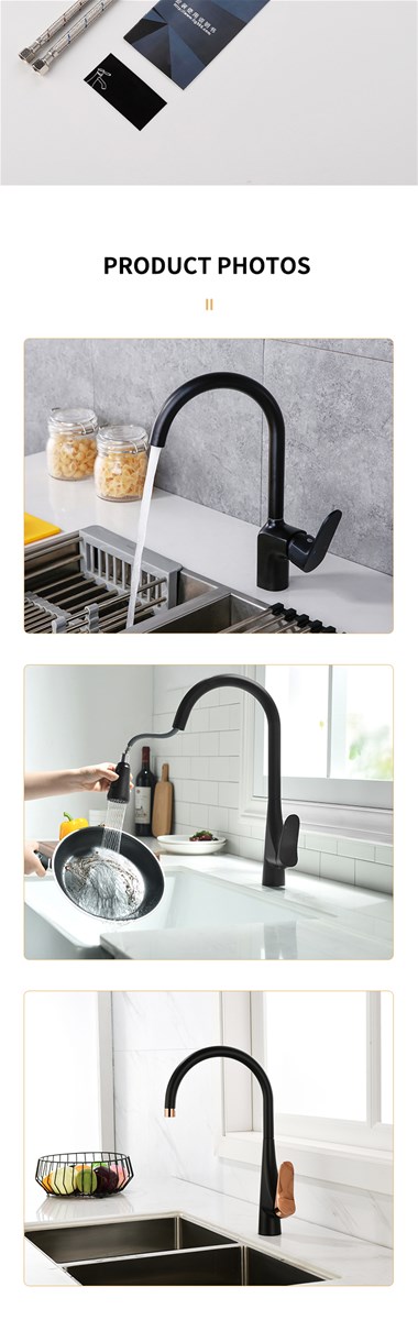 Kitchen pullout taps hot and cold water taps with swivel pullout