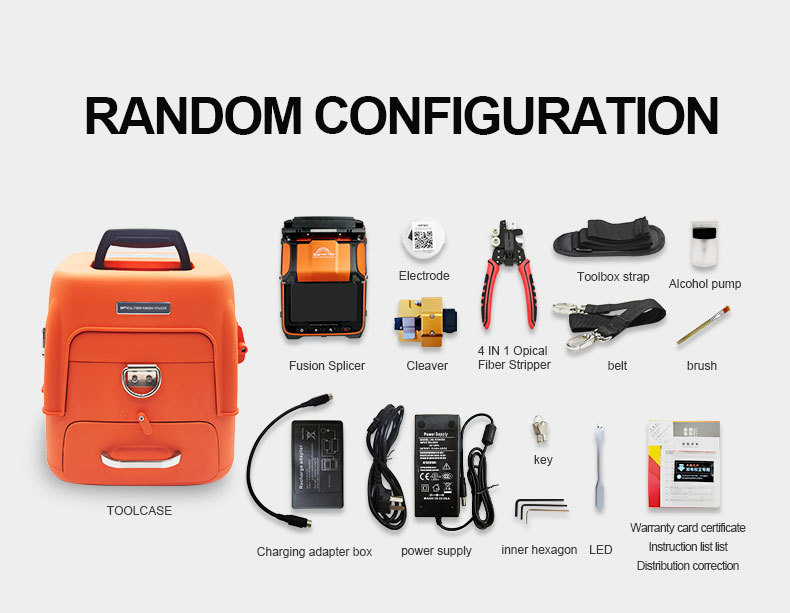 Six motors Core alignment Signal Fire AI9 optical fiber fusion splicer