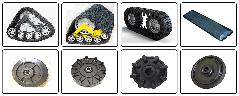 200mm 250mm 380mm 500mm Snow Bike Rubber Track for Polaris Arctic Snowmobile tracks