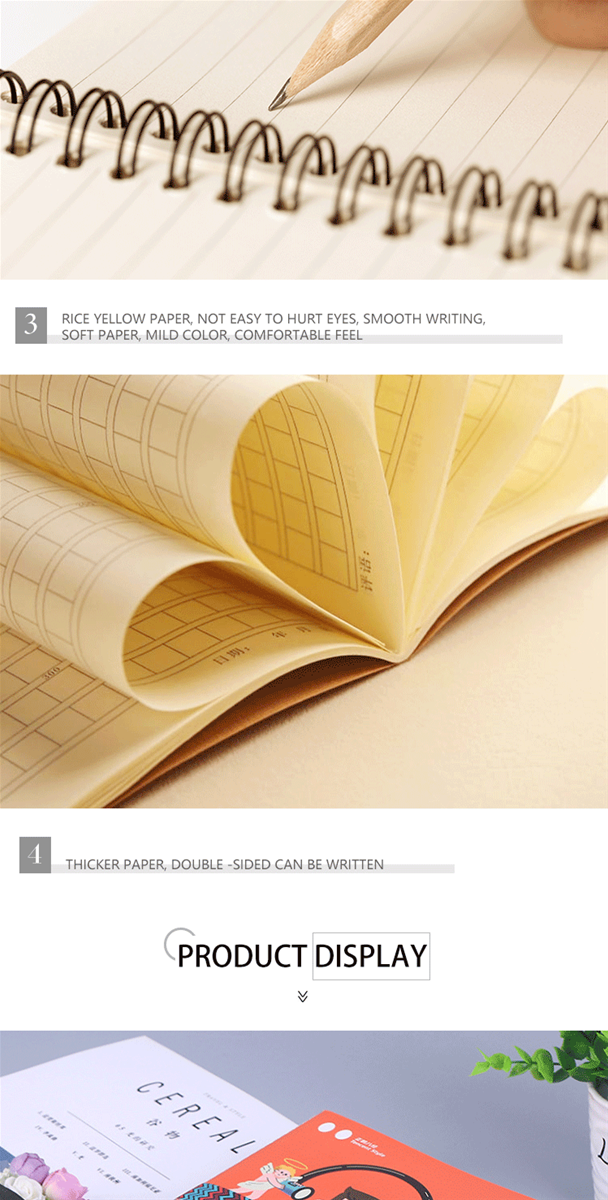 Student school notebook writing pad