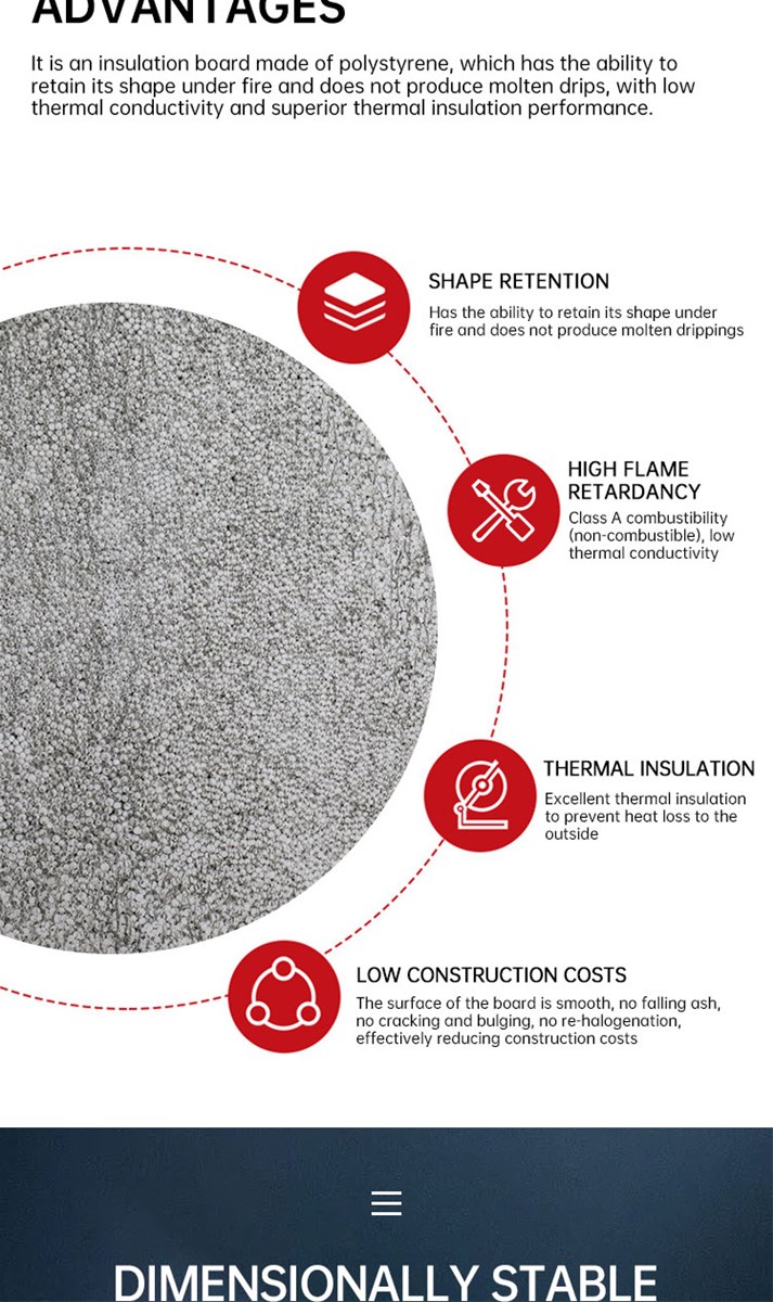 Noncombustible expanded polystyrene insulation impregnated deposit sales Customized product