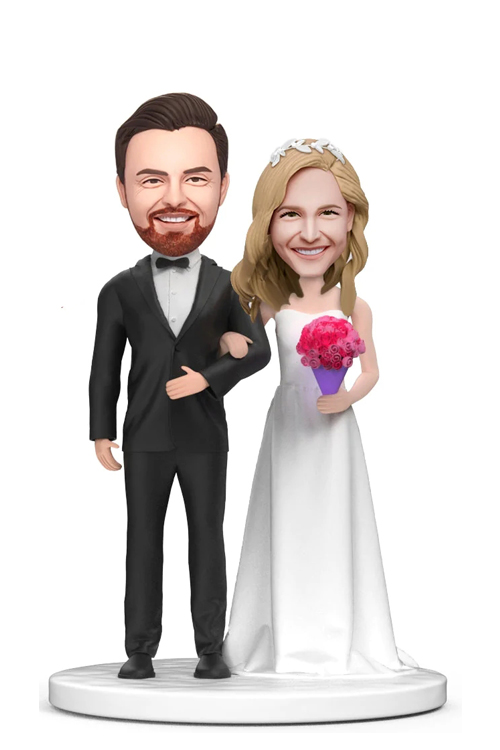 Wedding custom bobbleheadwedding figurineswedding cake toppers