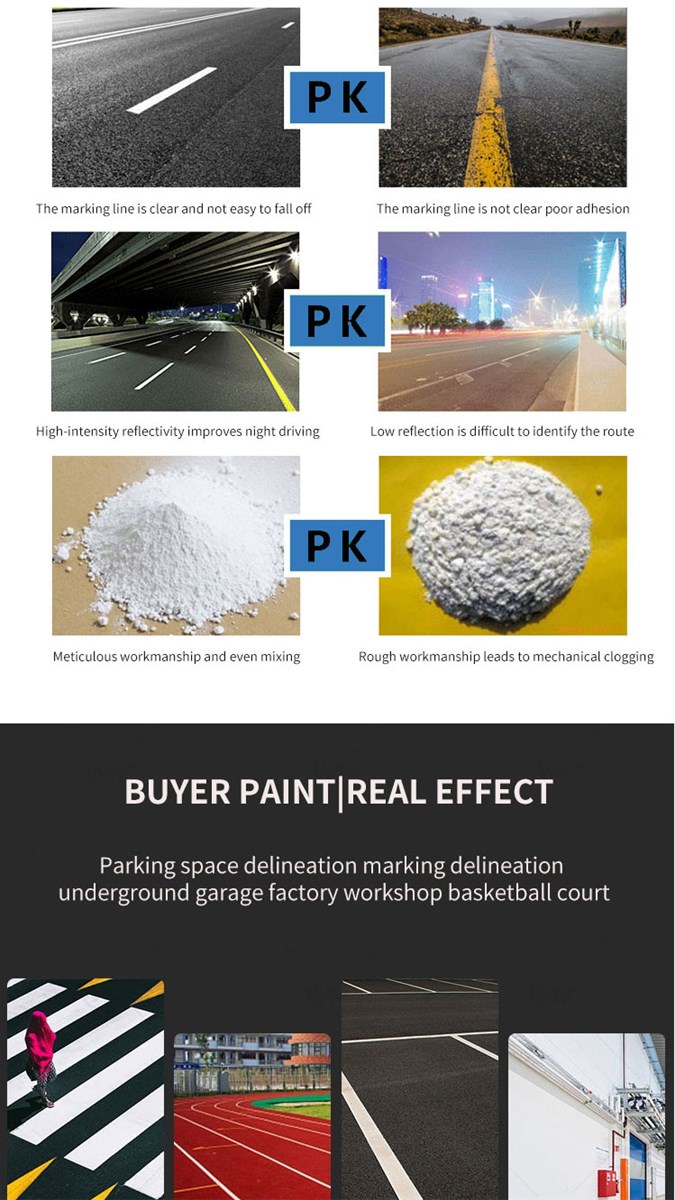 Keyangda Hot melt road marking coating shock type product price for a ton of prices Customized product