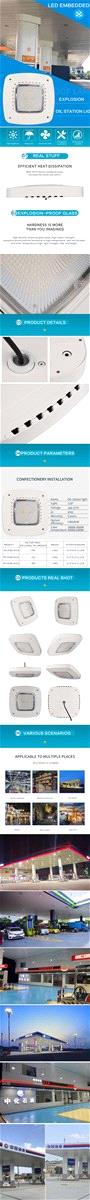 Yrcp380w100led high ceiling embedded service station lamp workshop ceiling projection lamp
