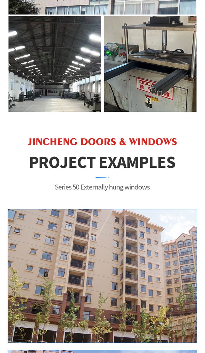 Jingcheng 50 Series Exterior Hung Windows Exterior Hung Windows Customized Products