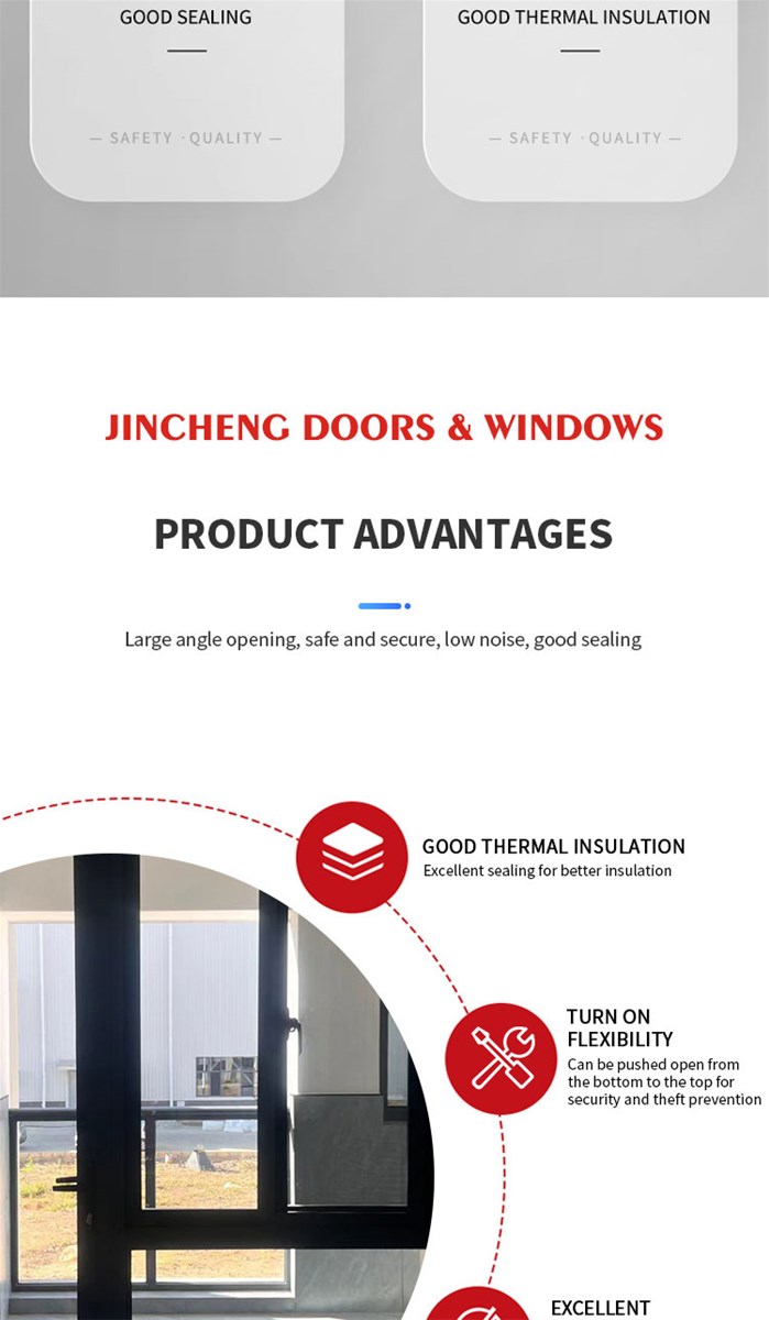 Jingcheng 70 series flat door flat door ventilation effect is good customized products