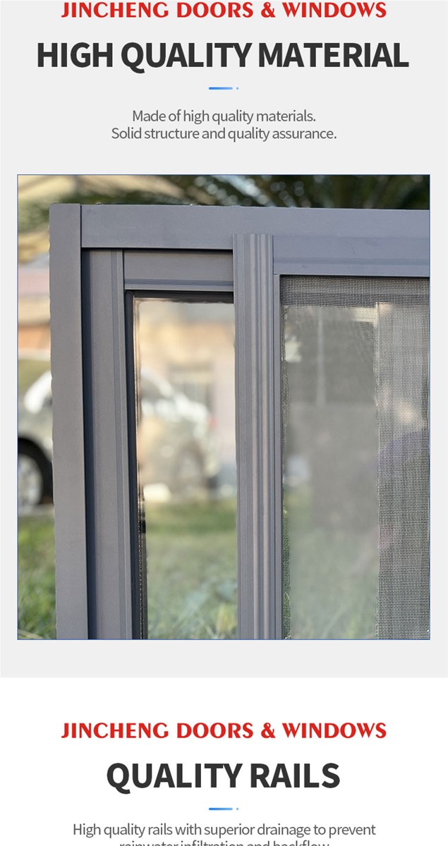 Jingcheng 80A series pushpull window the unit price includes window screen customized products