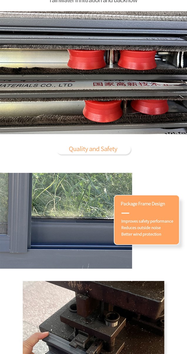 Jingcheng 80A series pushpull window the unit price includes window screen customized products