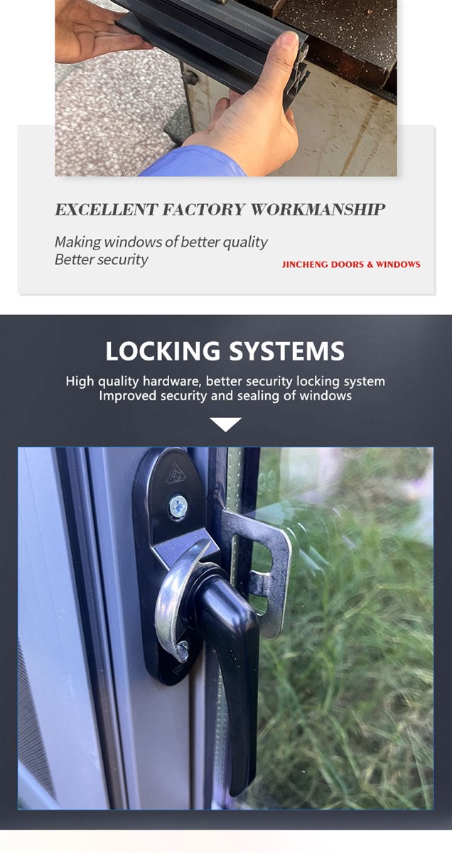 Jingcheng 80A series pushpull window the unit price includes window screen customized products