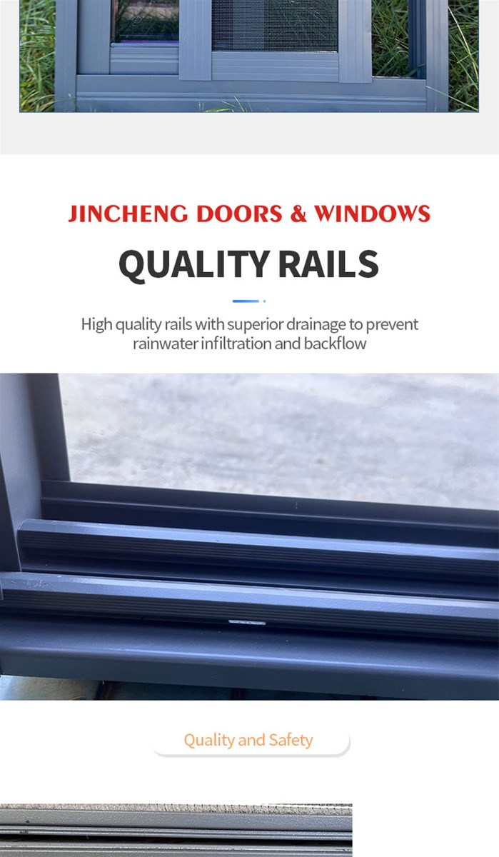 Jingcheng 90 series sliding windows this unit price includes the screen fan custom products