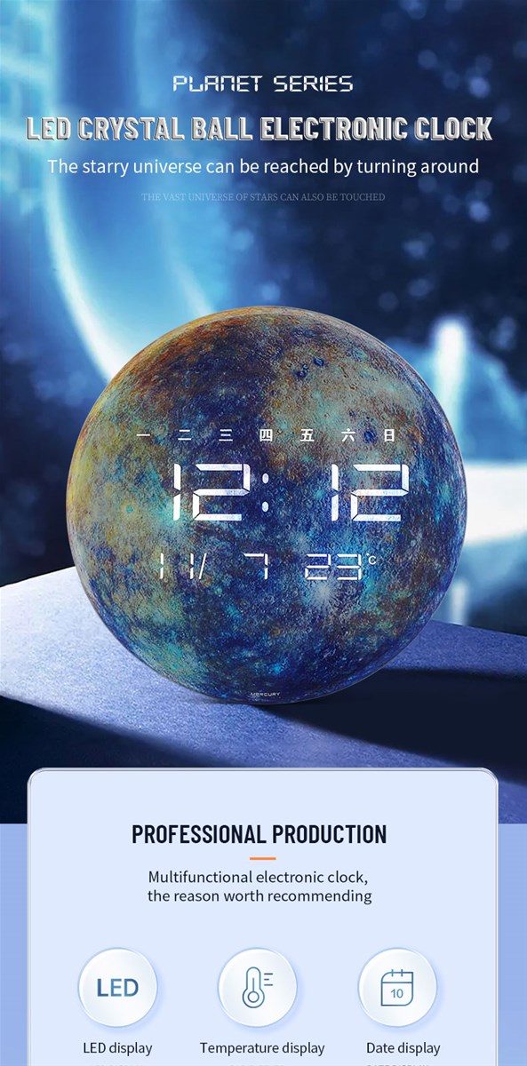 LED planet electronic clockPlease contact me