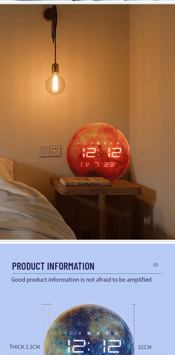 LED planet electronic clockPlease contact me