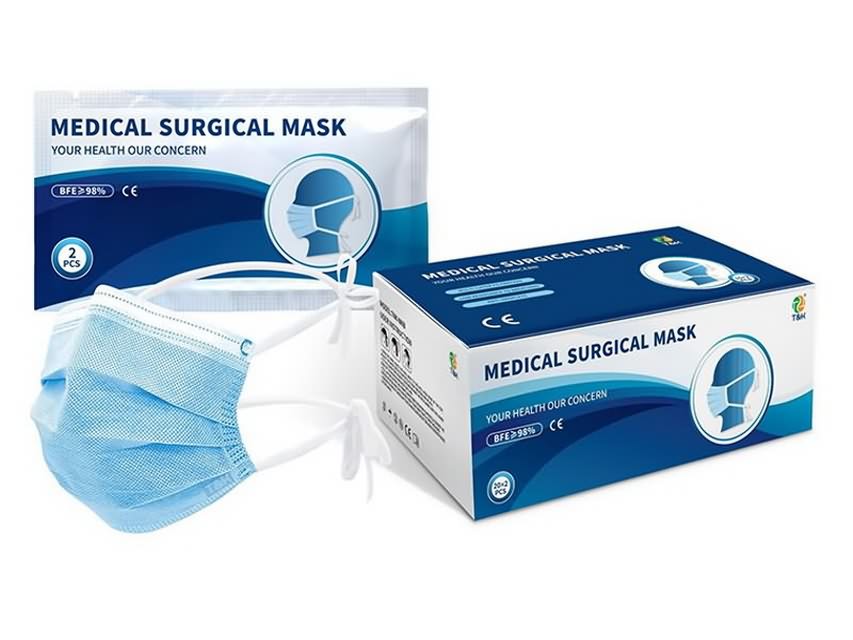 3 Ply Type IIR Medical Surgical Face Mask TieOn