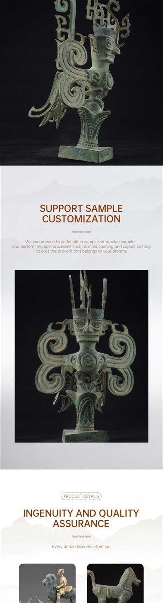 Handmade bronze decoration antique Chinese style furnishing articles home furnishing articles