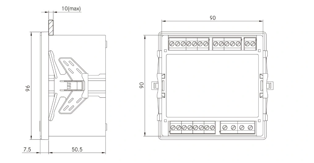 Elecnoca Sfere720A LCD Digital Low Voltage MultiFunction Three Phase Power Meter RS485 Modbus