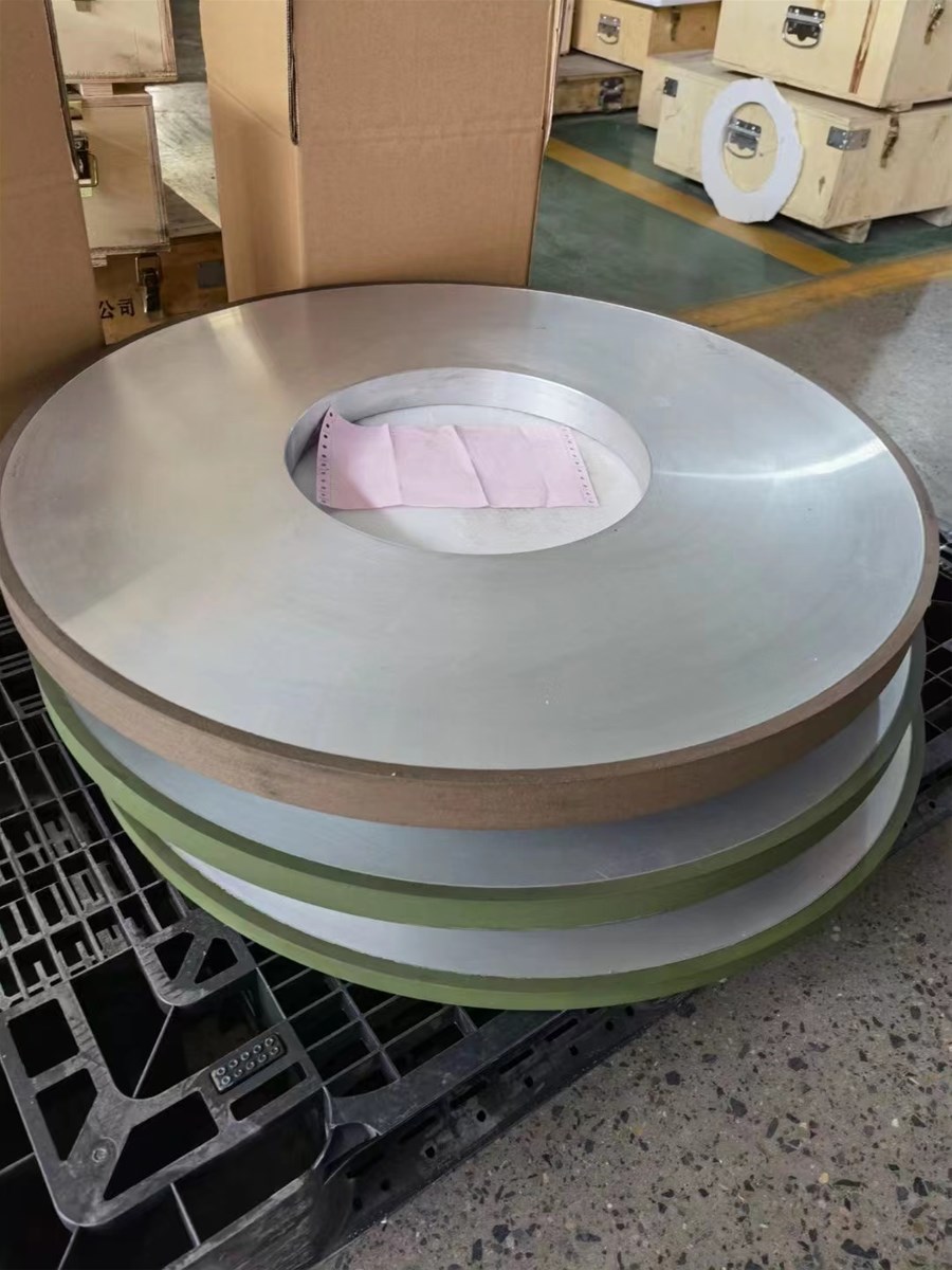 900 mm resin bond diamond grinding wheels for HVOF carbide coating