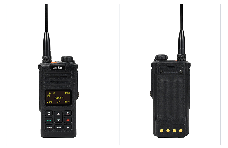 BelFone Digital Dmr VHF UHF Dual Band Portable Two Way Radio BFTD910UV