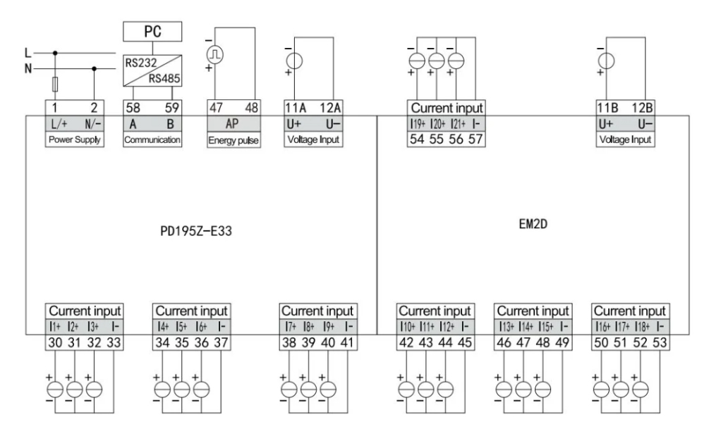 DC Rtm 16 Multi Channel Digital Data Logger DC DIN Rail Mounted Energy Meter 16 Multi Channel China Energy