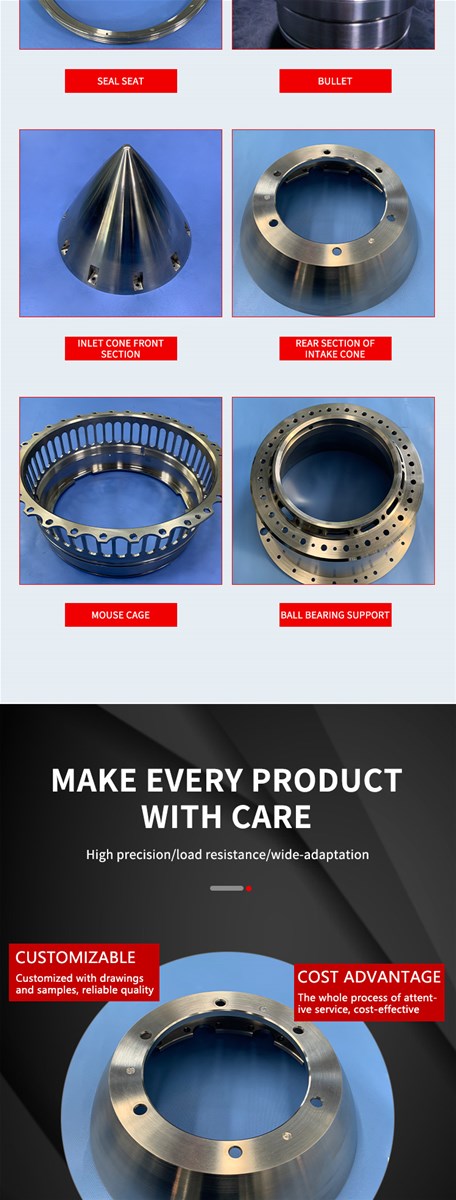 Small and medium sized structural parts a wide range of materials mostly stainless steel aluminium alloy titanium al