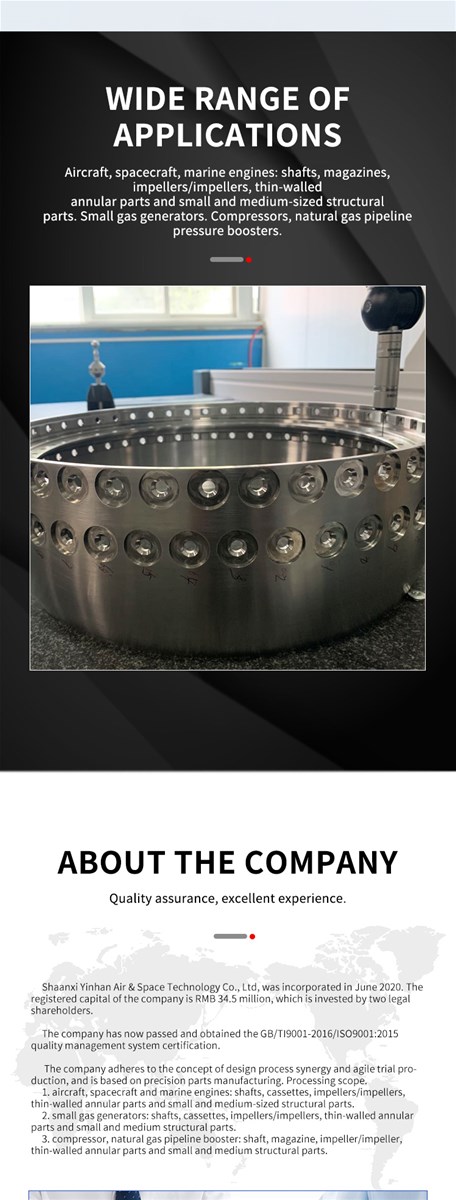 Small and medium sized structural parts a wide range of materials mostly stainless steel aluminium alloy titanium al