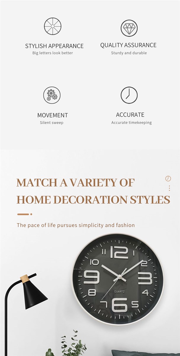Home stereo digital wall clock 6001