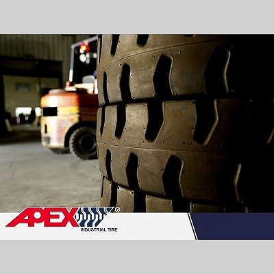 APEX Solid Wheel Loader Tires for Wheel Loaders Skid Steer Telehandlers Forklifts Aerial Lifts