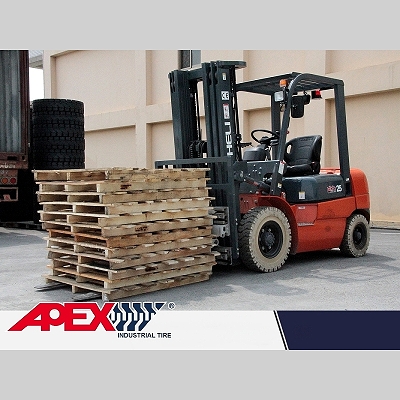 APEX Solid Wheel Loader Tires for Wheel Loaders Skid Steer Telehandlers Forklifts Aerial Lifts